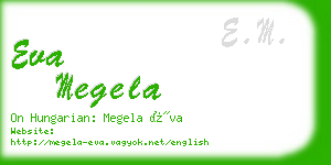 eva megela business card